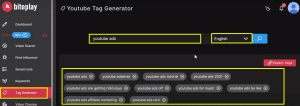 Biteplay Tag Generator