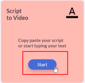 Pictory script to video