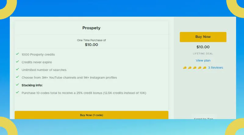 Prospety Pricing
