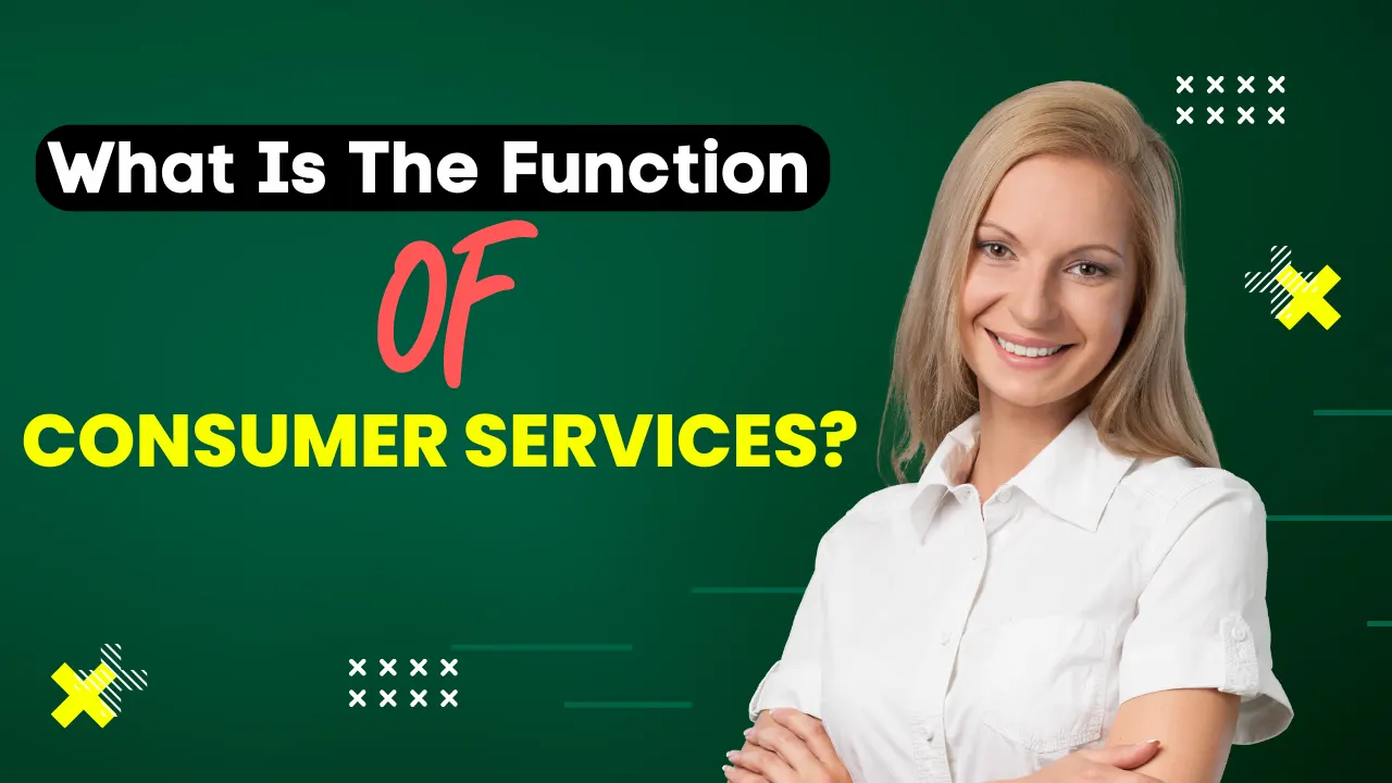What Is The Function Of Consumer Services